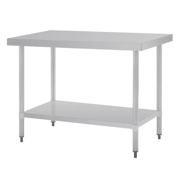 Vogue Stainless Steel Prep Table without Upstand 1200mm x 700mm  GJ502 Catering