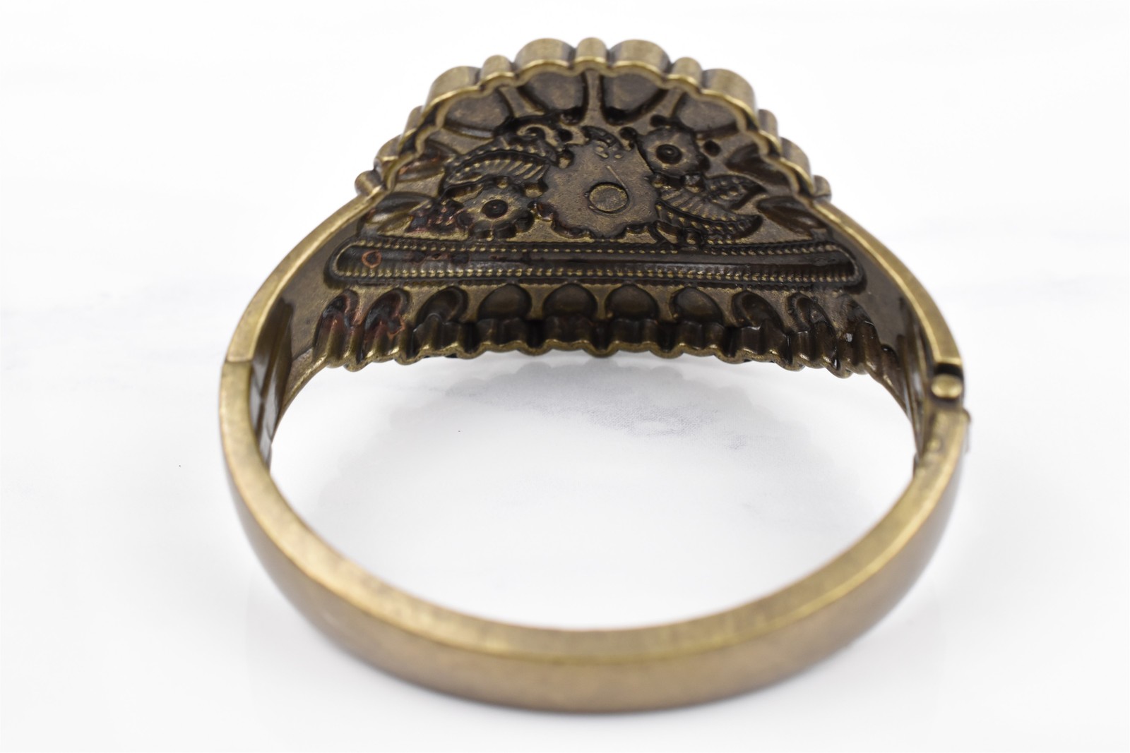 Handmade Studio Silver Tone Hinged Bangle Bracele… - image 2