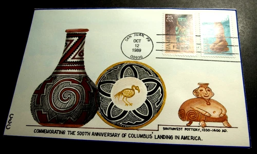 UNITED STATES HAND PAINTED FIRST DAY COVER SIGNED C & C SCOTT 2426 and C121