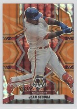 2022 Panini Mosaic Reactive Orange Mosaic Prizm Jean Segura #109 6k2