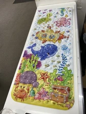 Baby Bath Mat for Tub for Kids, 40 X 16 Inch Extra Long Kids Bathtub Mat Non Sli