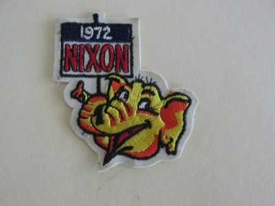 VINTAGE RICHARD NIXON 1972 ELECTION SEW ON PATCH
