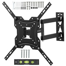 Wall Bracket Mount 26-55 Inch Screens Tilts Swivels Extends Retracts - Black