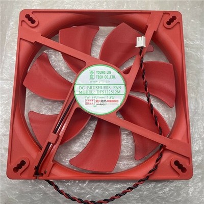 1PC Yongli DFS132512M 13525 12v 2.4w 13cm computer case power cooling fan #as