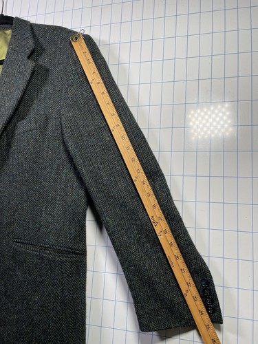 Vintage Harris Tweed Herren 40R Grün - Celtic Clothing Scotland Patch - 2 Knopf - Bild 18 von 22