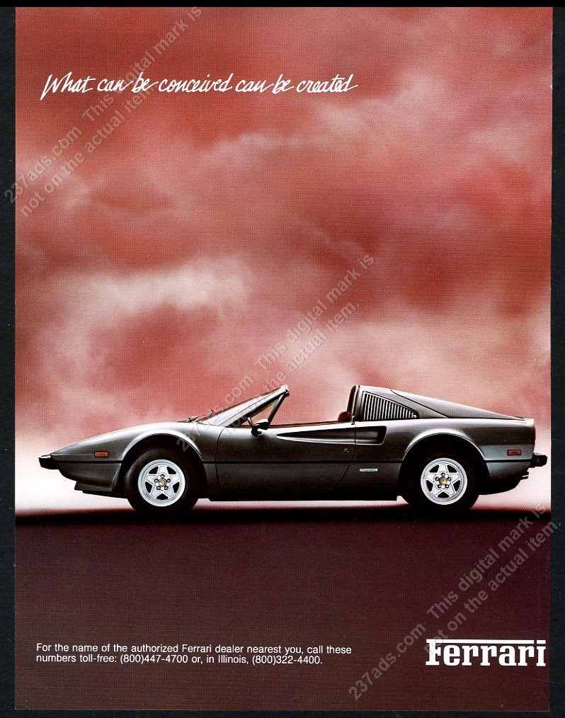 大三郎ページ 1980 Ferrari 308 GTS 308GTS car photo vintage print ad | eBay