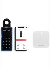Populife WiFi Lock Box for Outside with Gateway, Remotely Control Smart Key Lock