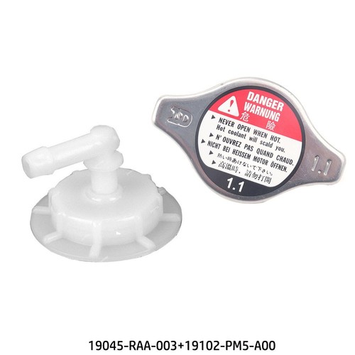 Authentic Radiator Cap & Coolant Reservoir Cap for Honda For Civic For Acura - Picture 11 of 12