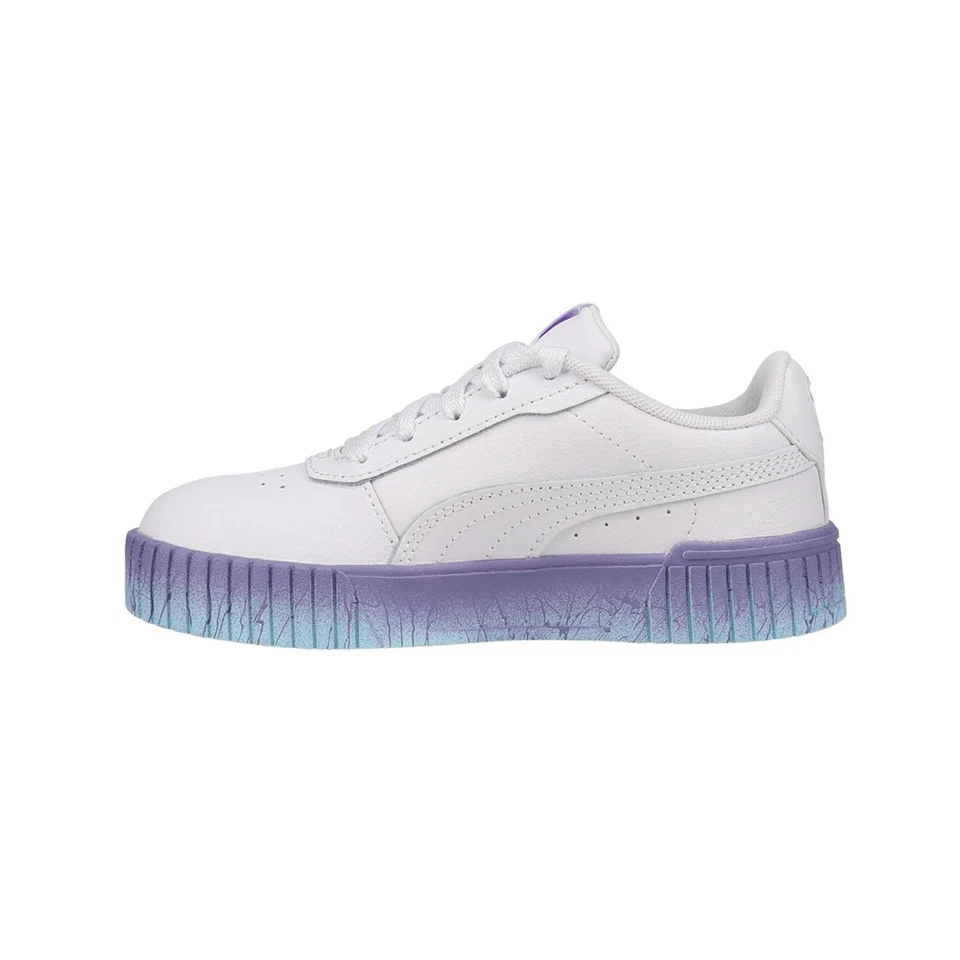 PUMA Carina 2.0 Speckle Fade Lace Up  Toddler Girls Purple, White Sneakers Casua - Image 3 of 4