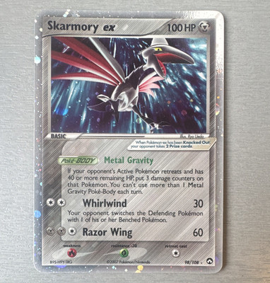 Skarmory ex 98/108 Power Keepers EX Holo Ultra Rare 100 HP English 2007