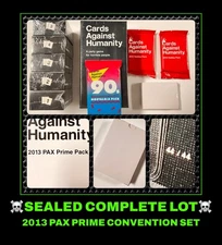 SEALED ORIG Cards Against Humanity SET LOT Expansions 1-5 PAX PRIME 2013 Red 90s