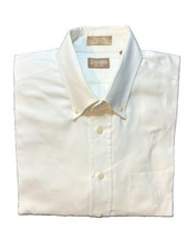 Gitman Bros Ultra Fine 80x80 Pinpoint Oxford Men  s Shirt 17/34 Made In USA