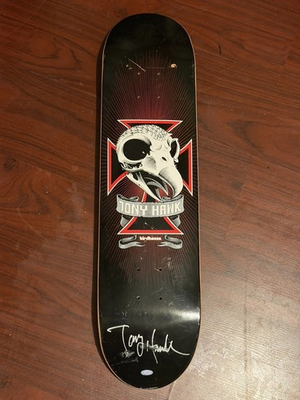 #ad #ad VINTAGE SIGNED Tony Hawk Birdhouse Projects 90s Skull Skateboard Deck AUTOGRAPH $1399.00