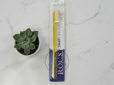 R.O.C.S. Smart Brush Toothbrush Hard bristles yellow Oral Care Worldwide