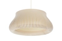 Pendelleuchte Beige Wohnzimmer Blendarm E27 Ø40 Cm Esszimmer HäNgelampe Rund