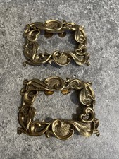 Vintage Musi Gold Tone Shoe Clips Gar3-7