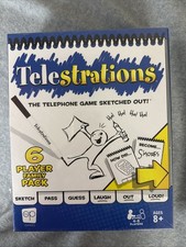 Telestrations Game The Telephone Game Sketched Out! 4-6 Players NEW SEALED