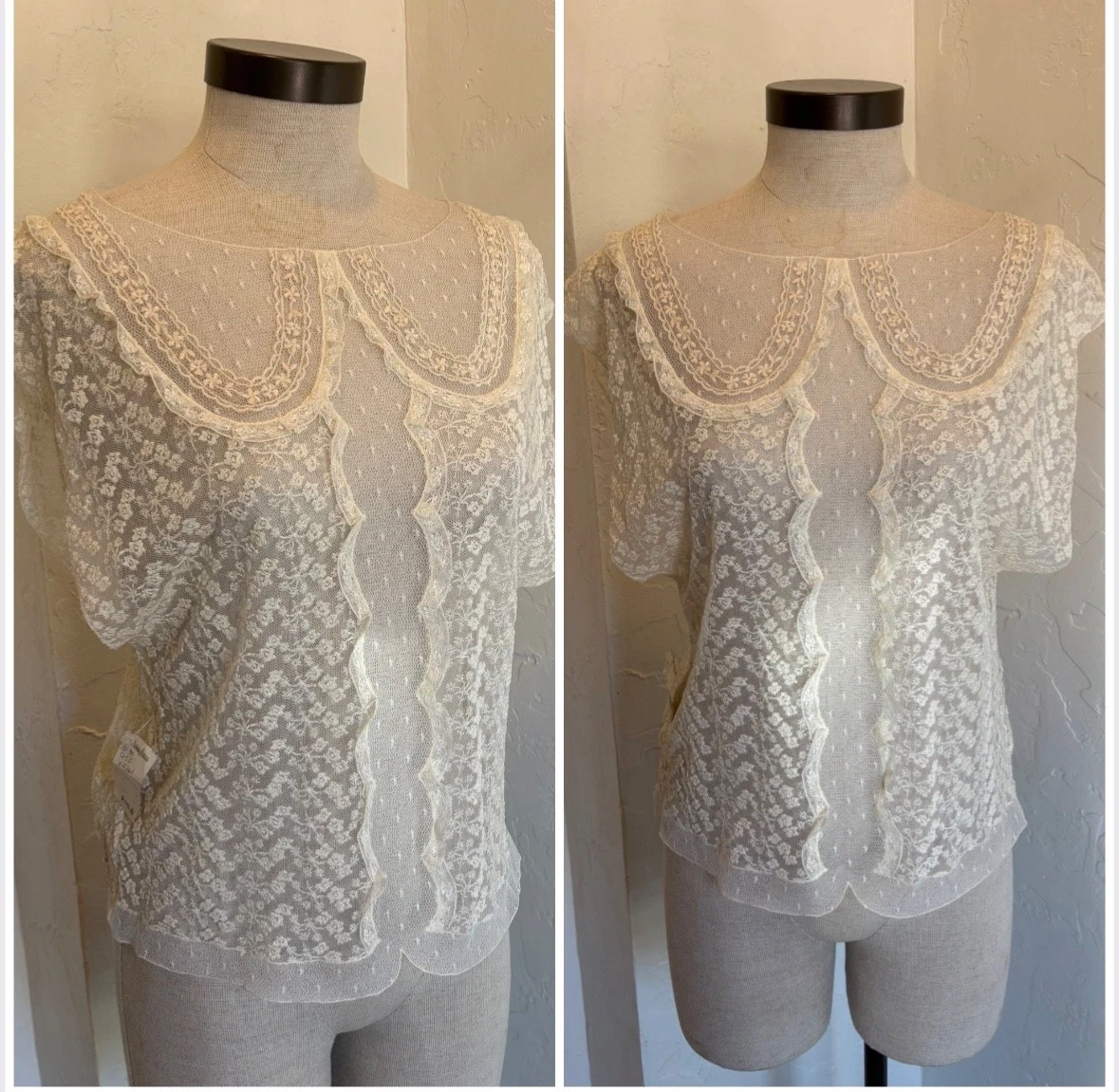 Lace Victorian Vintage Tops for Women for sale | eBay
