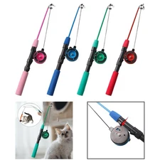 Cat Telescopic Teaser , Cat Fishing Pole Toy Indoor Activity Game Gift Fun