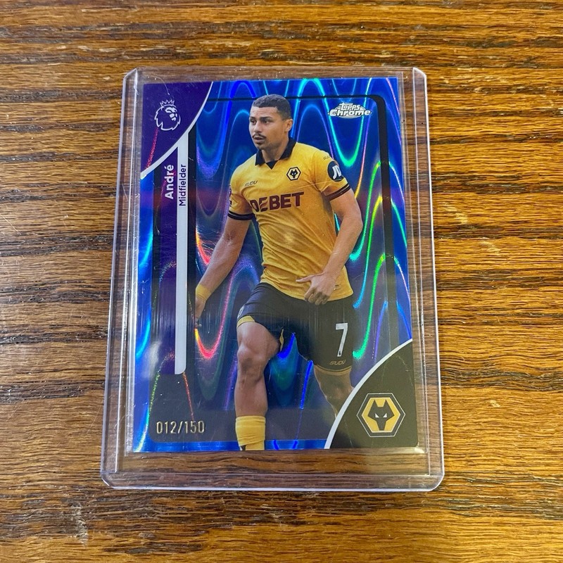 André 2025 Topps Chrome Premier League #192 Blue RayWave Refractor /150