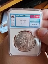 5 FRANCS LEOPOLD II 1873 ARGENT