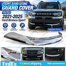 Fits 2021-2025 Ford Bronco Sport Silver Exterior Front Sand Stone Guard Cover