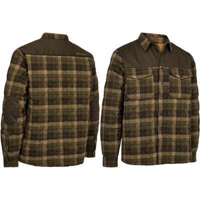 Deerhunter Herren Elbert Gefütterte Hemdjacke Brown Check Jacke Jagd