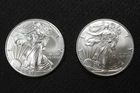 NobleSpirit (LG) Desirable American SILVER Eagle Pair 2021 Superb GEM BU