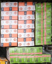 52 lampadine, E14, candele, forma di candela, 25 watt, nuove + confezione originale