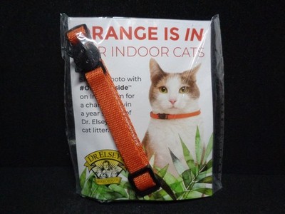 Dr. Elsey's Cat collar orange for indoor cats