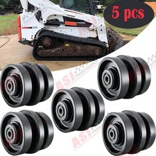 5x Track Roller Bottom Roller For Bobcat T870 CTL Heavy Duty Undercarriage Black