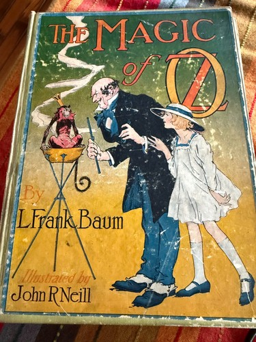 L Frank Baum The Magic of Oz 1st ed 1st state 1919 12 color plates John ...