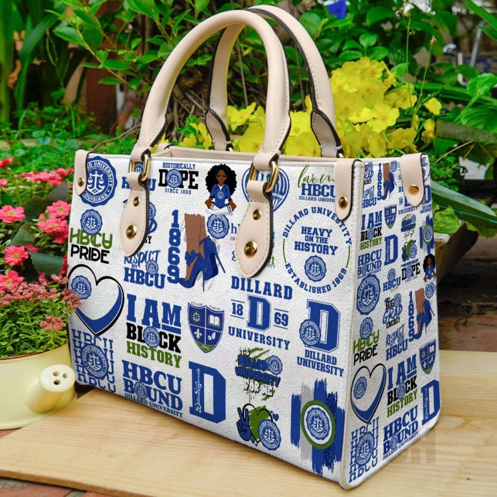 Dillard University Bleu Devils 2 Leather Handbag