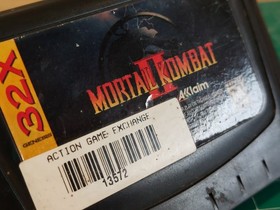 Mortal Kombat 2 Sega 32X Cart Only Sticker on Label