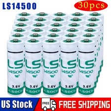 30 Pcs 3.6v Lithium Batteries 2600mAh for LS14500 3.6v aa Battery ER14505
