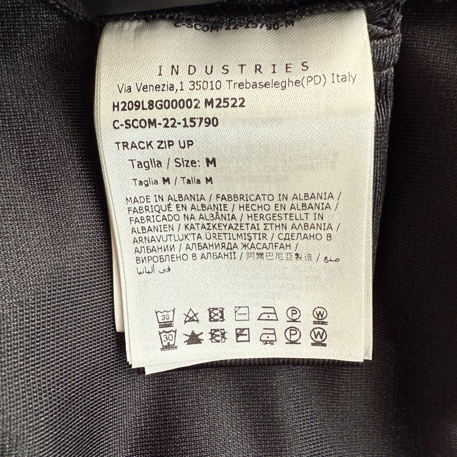 MONCLER x Palm Angels Zip Up Track Jacket Size Medium (M) Black White image 8
