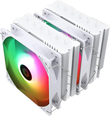 Peerless Assassin 120 SE ARGB White CPU Air Cooler, 6 Heat Pipes CPU Cooler, Dua