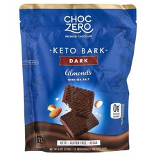 Keto Bark, Dark Chocolate, Almond With Sea Sa...