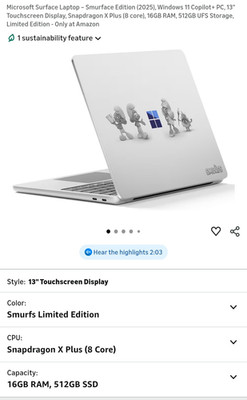 2025 Microsoft Surface Laptop Windows 11 Copilot+ PC