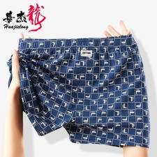 Men's Cotton Plaid Boxer Shorts Airy Lightweight Lounge Pants Comfort Underwear