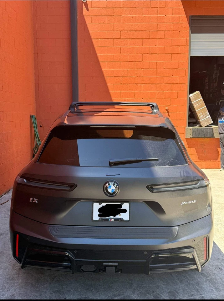 Barras transversales de techo punto fijo para BMW IX (I20) 2021-2025, negras Foto 4 de 4