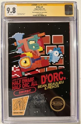 D'ORC #1 CGC SS 9.8 3rd Prnt SIGNED Brett Bean 8-bit Homage ONLY 3 On Census 