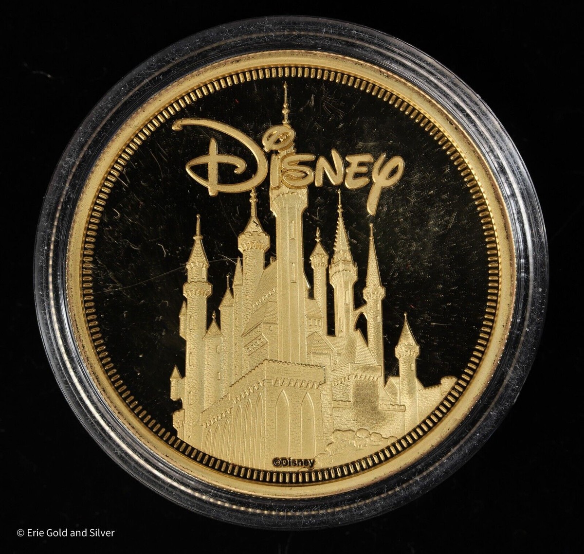 Disney 24K GOLD-PLATED BADGE 金バッジ ベル Disney Gold Badge 24K Plated Finish Can Badge Used | eBay