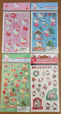 4 Packages Sanrio Hello Kitty Older Stickers Puffy Epoxy Glitter Holiday 2000s