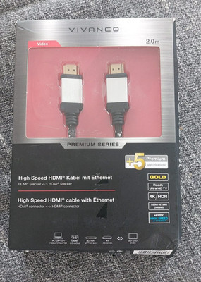 VIVANCO Premium High Speed HDMI  Kabel mit Ethernet, 2,0 m (42201) #24583746