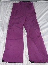 Burton Ski Snow Pants Girls Youth Size XL 18 Purple Dry Ride Snowboarding