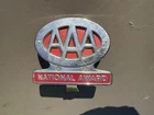 Vintage Metal AAA National Award Grille Badge Bumper Plate Topper Sign Emblem