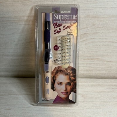 Vintage 1992 CONAIR Supreme Professional Curling Iron Bonus Brush #CD36BCS