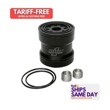 System One 209-361B, One Black Aluminum Billet Oil Filter W/Blt Cap 45 Micron - 