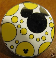 Disney Brights Watches  Silver and Yellow Pin